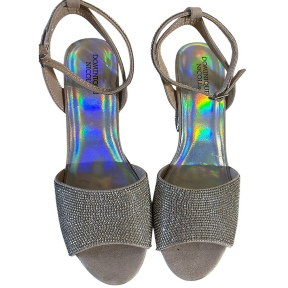 Dominique Elegant Silver Sandals
